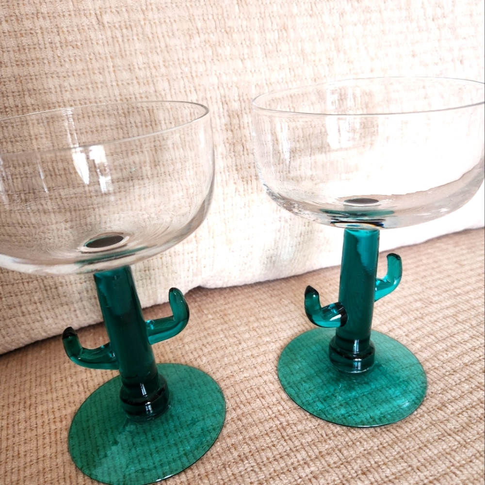 Set of Two Margarita Glasses